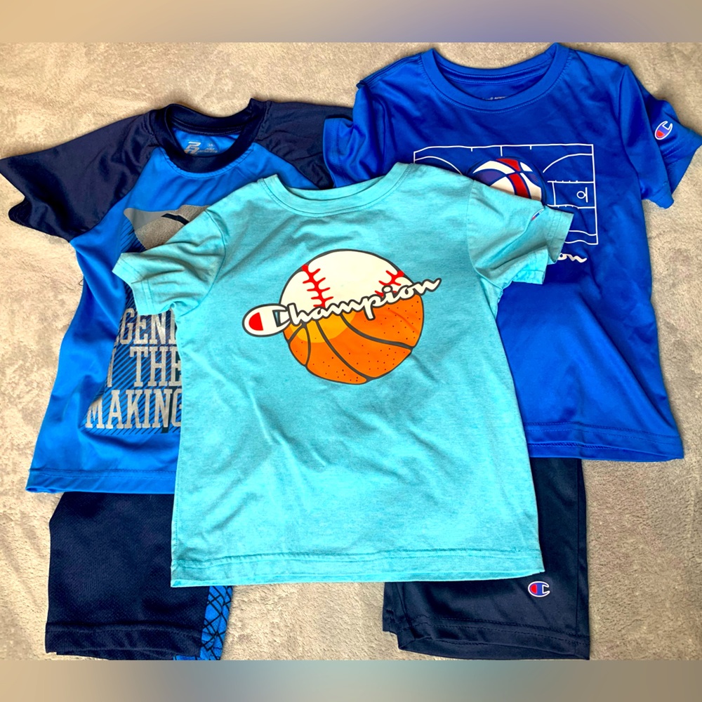 Lot of Boys Play Clothes. Champion Adidas. 6 pieces total. Size 5